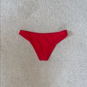 Red bikini bottoms